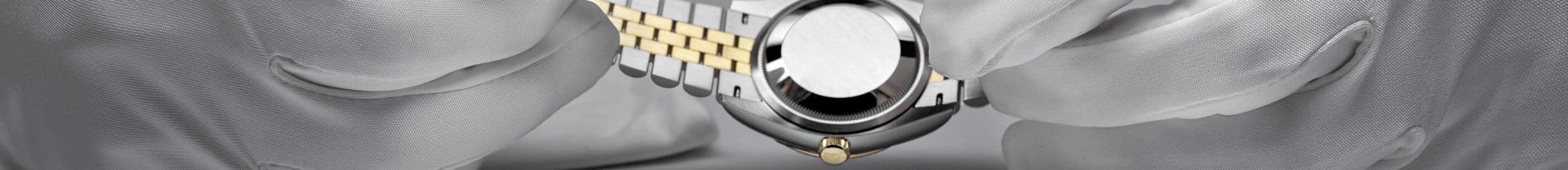 Rolex watch being serviced